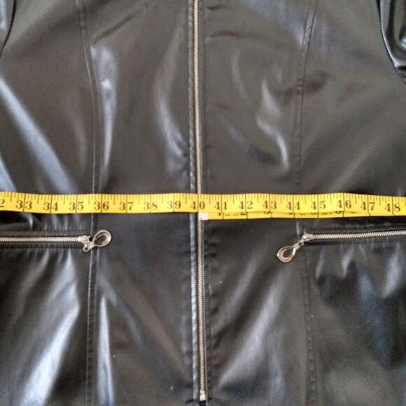 Black Faux Leather Jacket - Picture 13 of 16